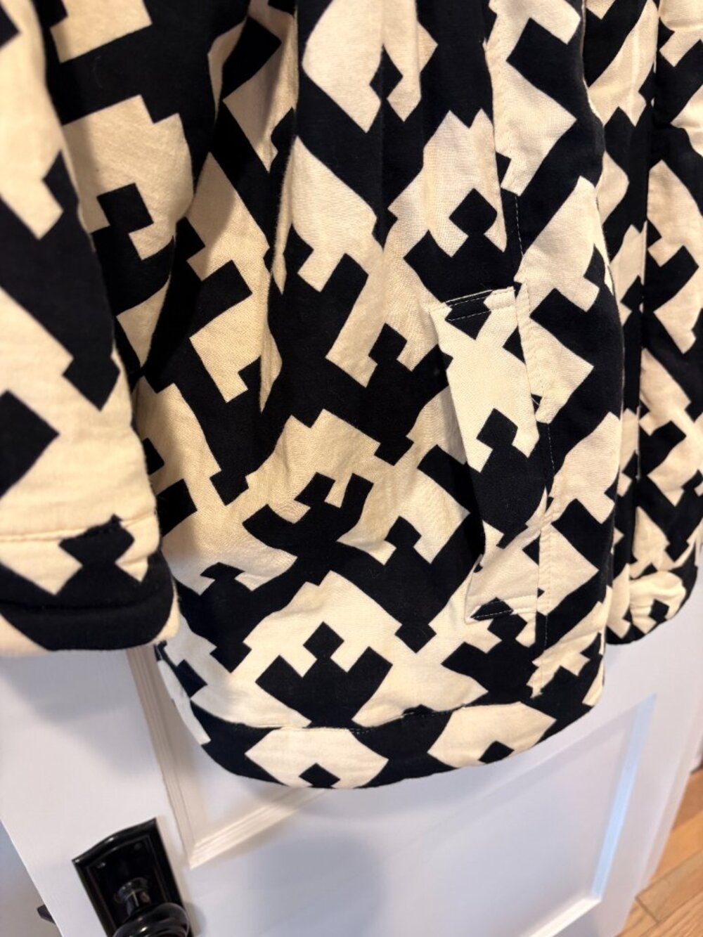 Geo Print Oversized Future Collective (Target) Quilted Jacket - Picture 6 of 7